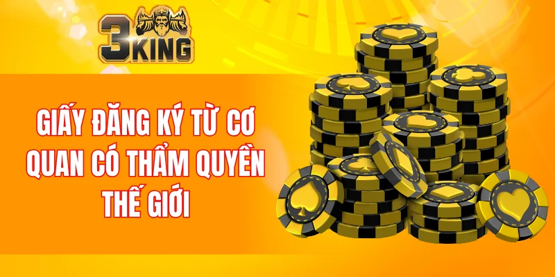 Giấy đăng ký từ cơ quan có thẩm quyền thế giới